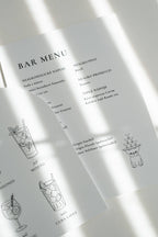 Bar menu oblouk, svatební MY DVA