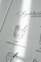 Ilustrace na signature drinky MY DVA