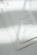 Menu s embosovaným rámečkem / linkou (DL)