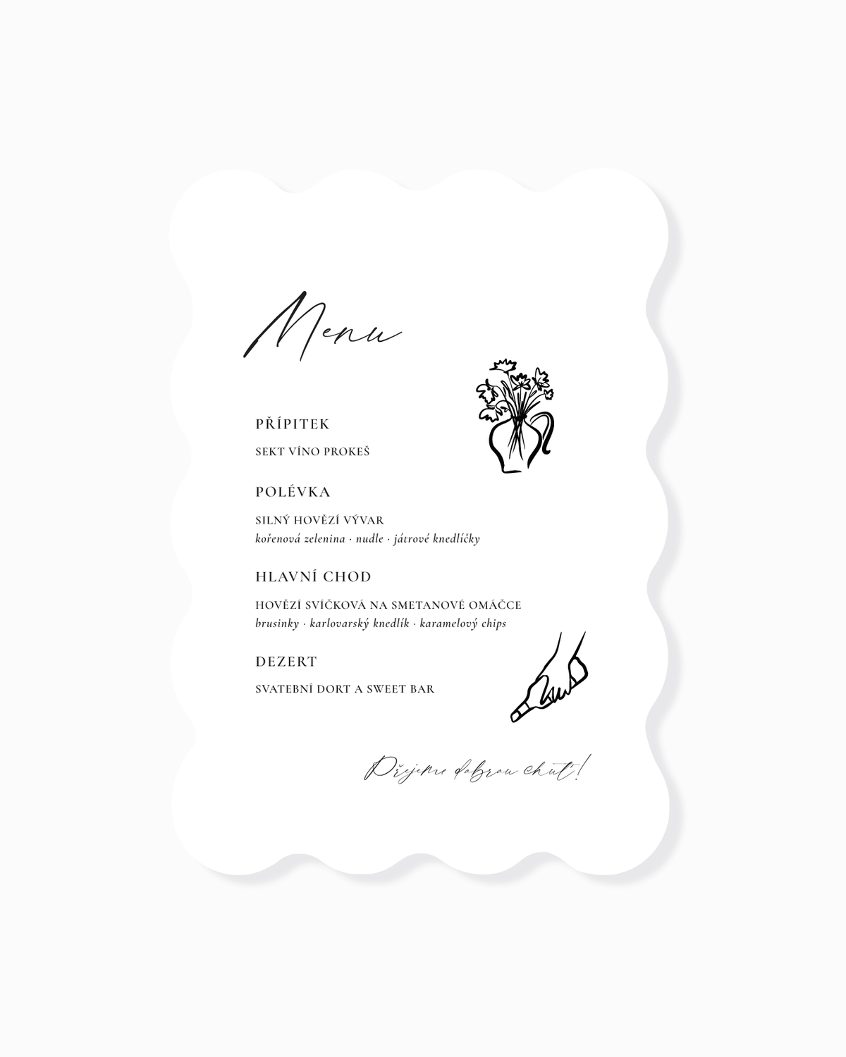 AURI Menu s tvarovým výsekem č. 1
