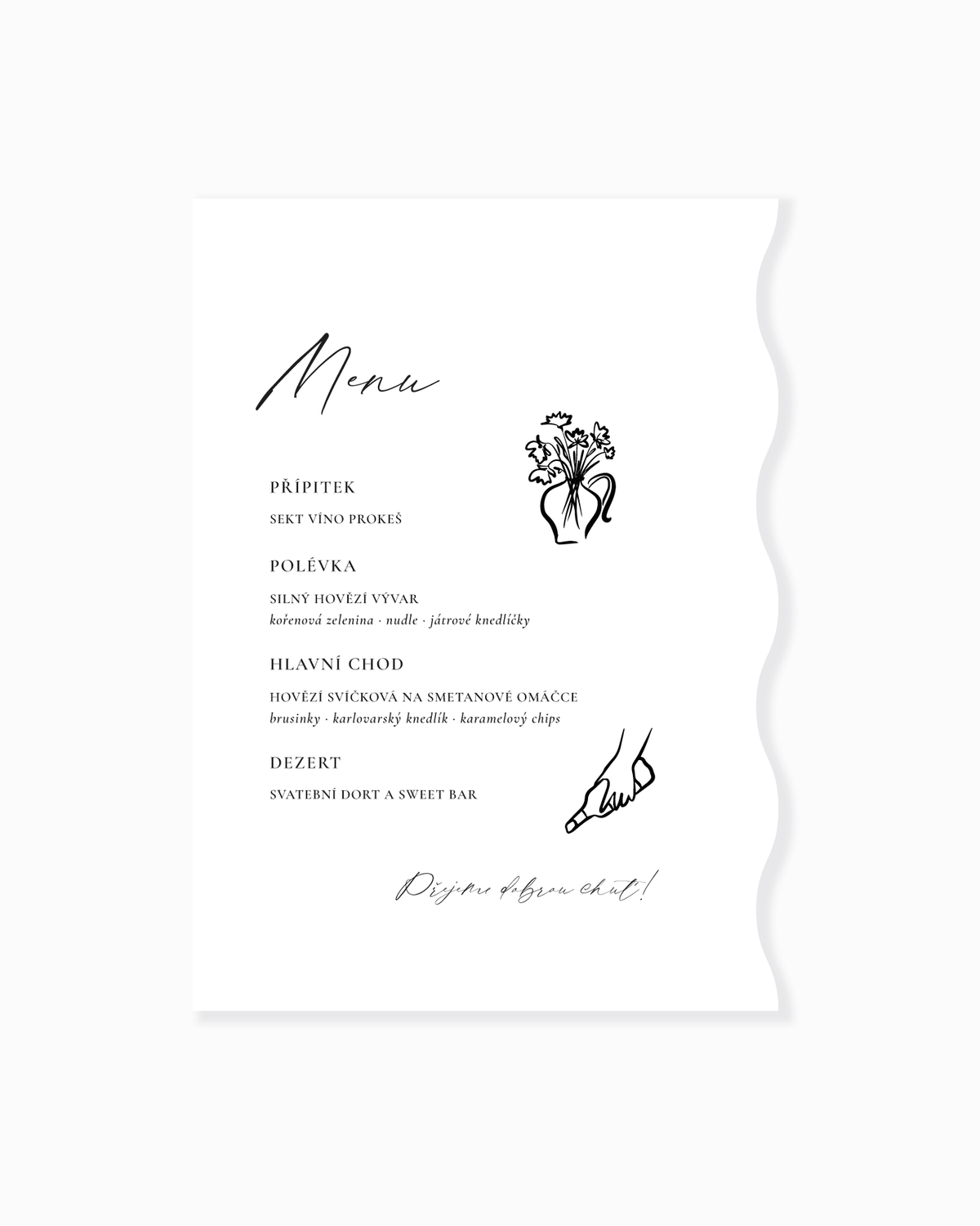 AURI Menu s tvarovým výsekem č. 2