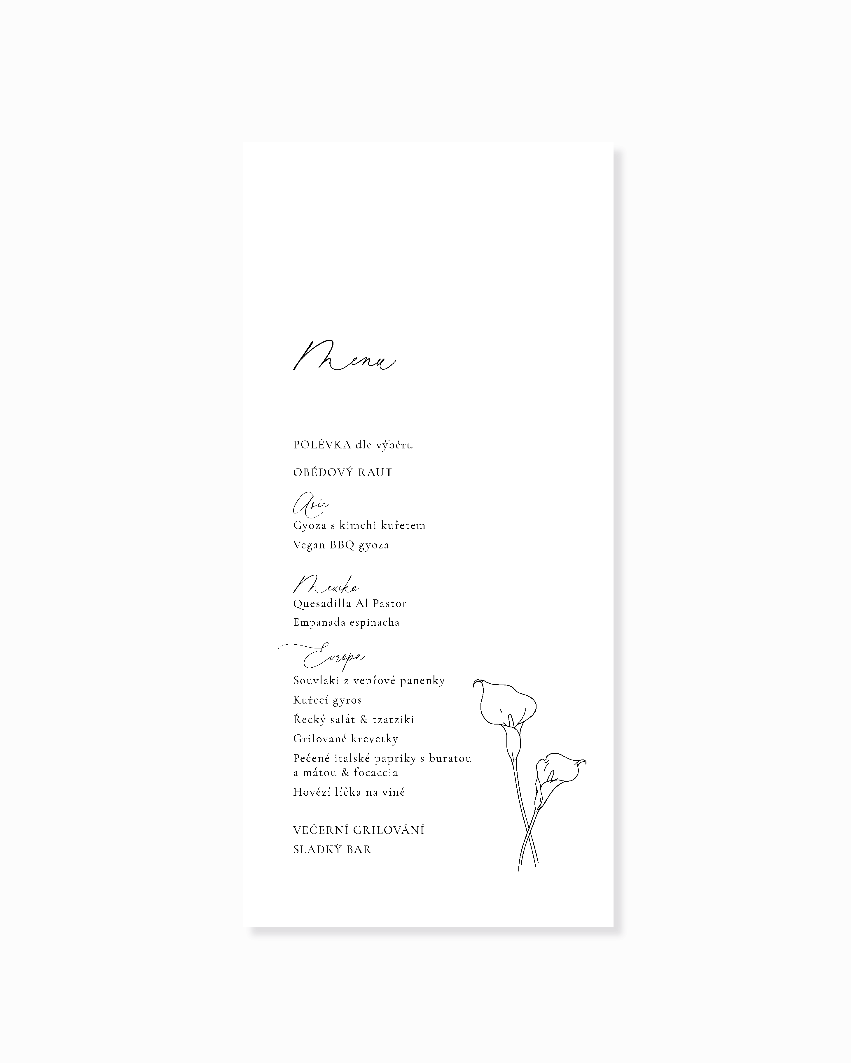 KALA Menu